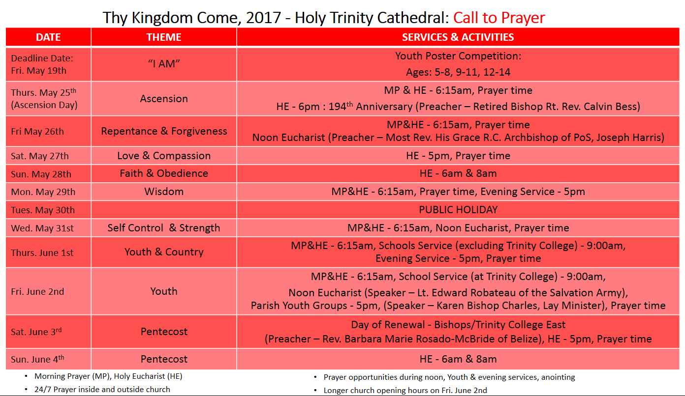 Thy King Come 2017 - Holy Trinity Cathedral - Call to Prayer