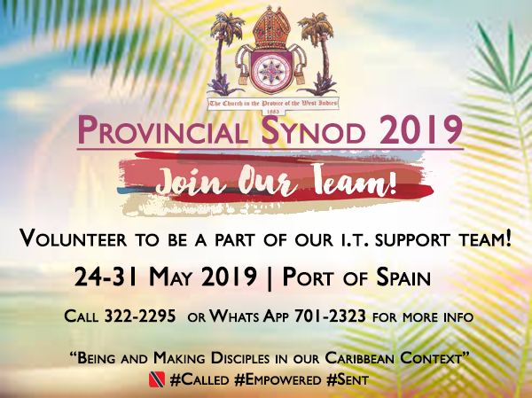 Provincial Synod 2019 IT Support Volunteer