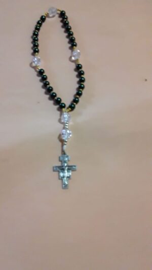Emerald Coloured Anglican Rosary