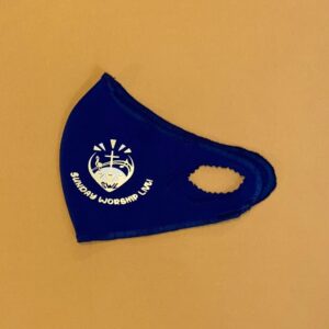 Blue Sunday Worship Live Mask with Thick Strap