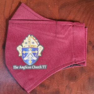 Burgundy T&T Anglican Diocesan Mask