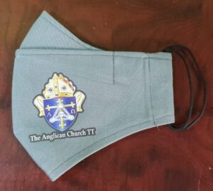 Grey T&T Anglican Diocese Mask
