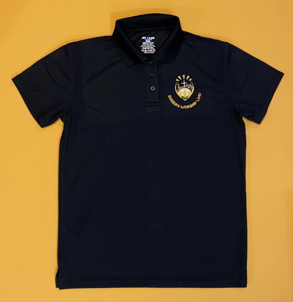 Sunday Worship Live Black Polo Shirt – The Anglican Church in the ...