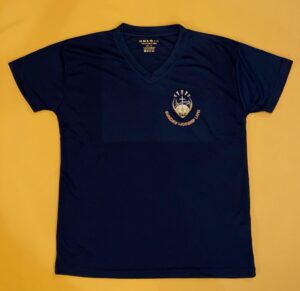 Sunday Worship Live Navy Blue V-Neck T-Shirt