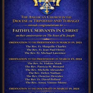Anniversaries of Ordination