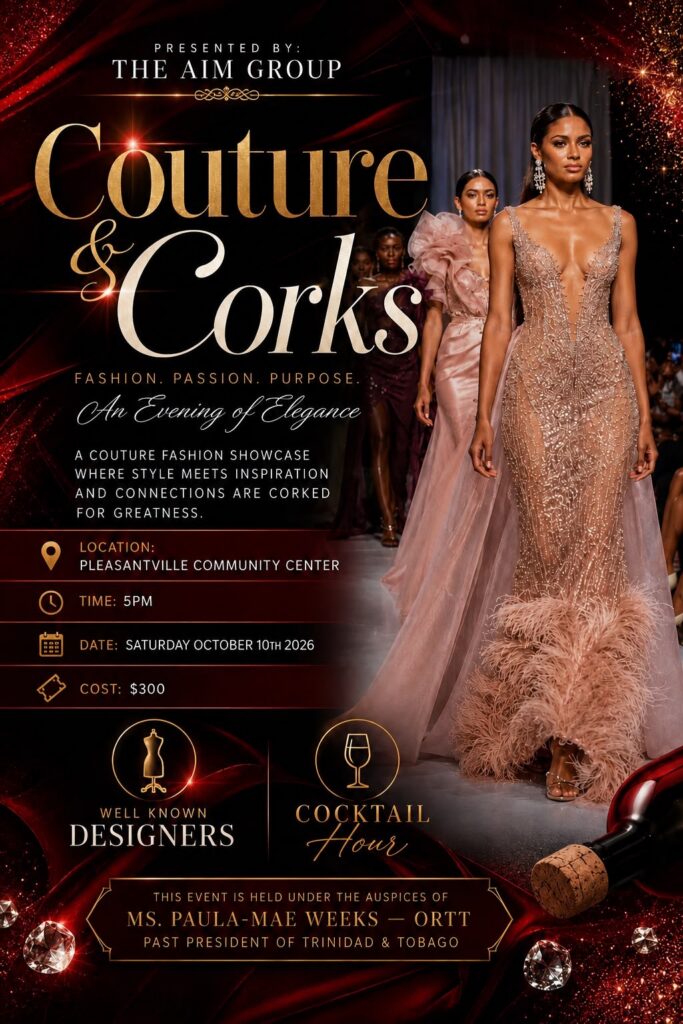 Couture & Corks — An Evening of Elegance flyer