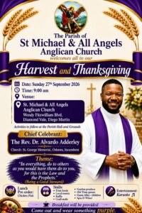 Harvest and Thanksgiving — St. Michael & All Angels Anglican Church flyer