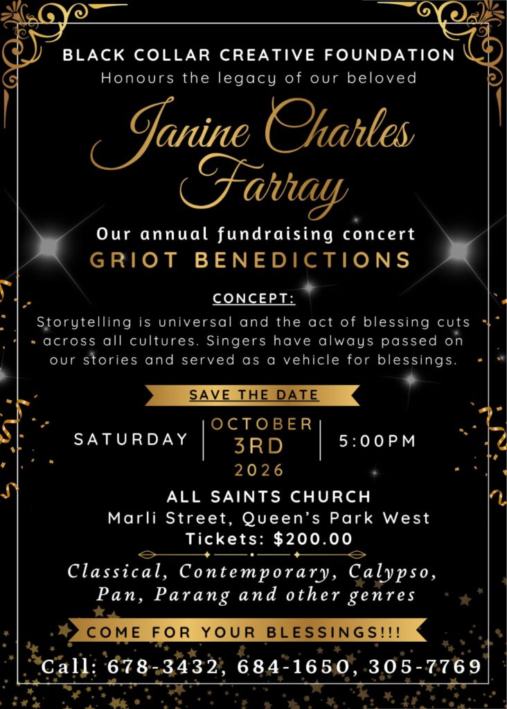 Griot Benedictions — Annual Fundraising Concert flyer