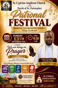 Patronal Festival — St. Cyprian Anglican Church flyer