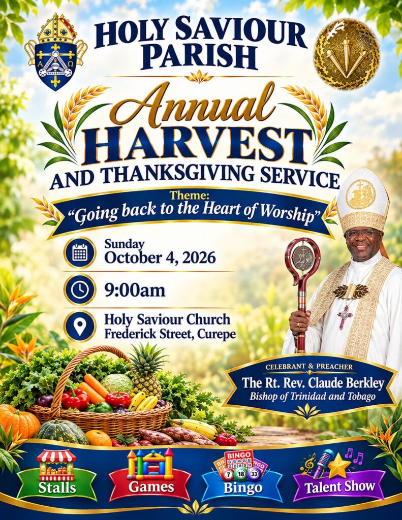 Holy Saviour Parish – Annual Harvest and Thanksgiving Service flyer