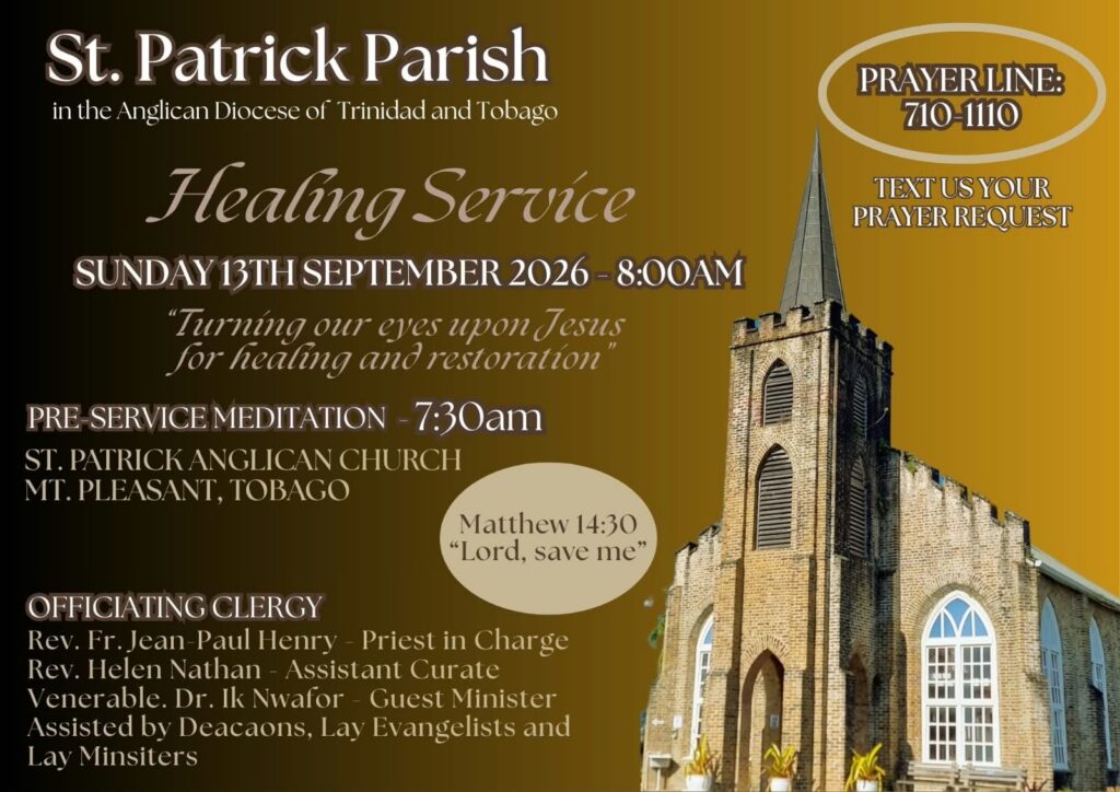 Healing Service — St. Patrick Parish flyer