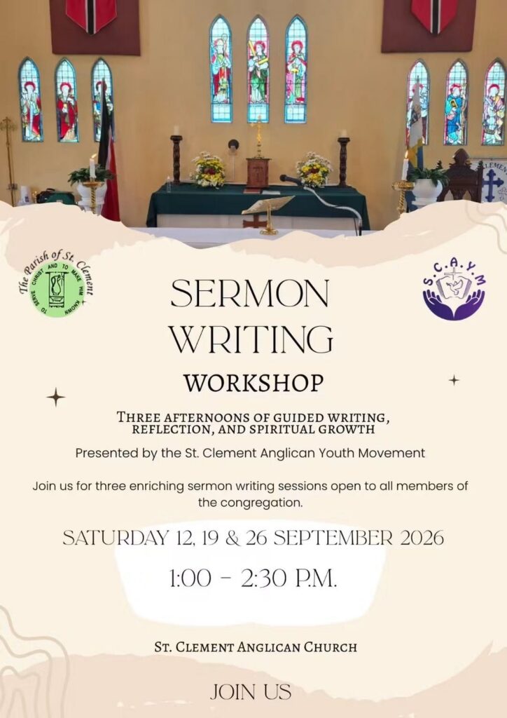 Sermon Writing Workshop flyer