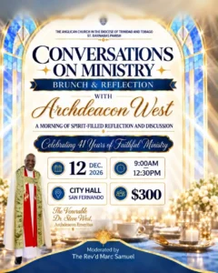 St. Barnabas Parish: Conversations on Ministry, Brunch & Reflection with Archdeacon West flyer